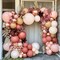 Dusty Pink Brown Balloon Garland Nude Tan Pink Rose Gold Metallic Double Stuffed Dusty Rose Mauve Blush Beige Balloon Arch Kit for Baby Shower Birthday Bridal Wedding Party Decoration